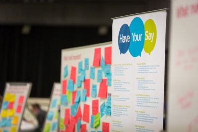 Have Your Say Workshop display